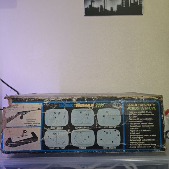 Vintage Unisonic Tournament 2000 Electronic Action TV Game Console w/ Box Works - Picture 5 of 7